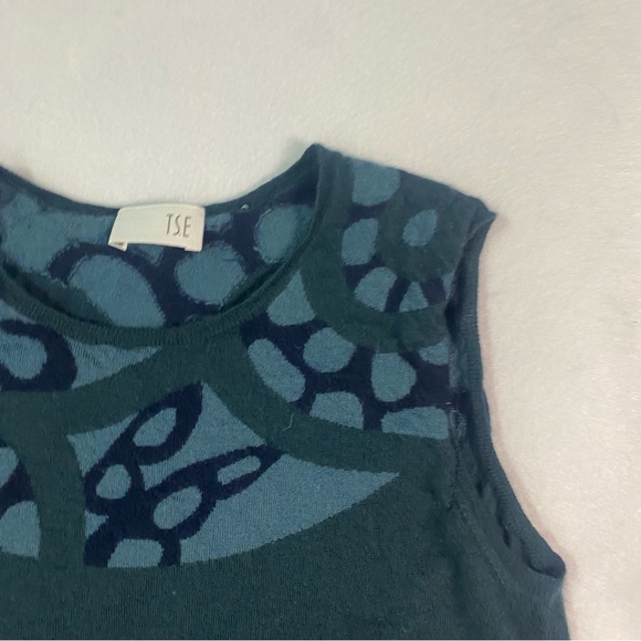 TSE Cashmere Blue Sweater Vest Large - Picture 4 of 8